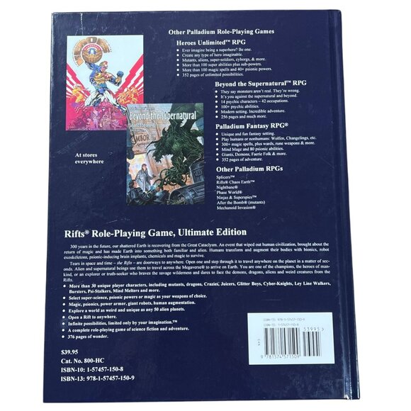 Rifts Ultimate Edition Hardcover Book By Kevin Siembieda - Picture 2 of 2